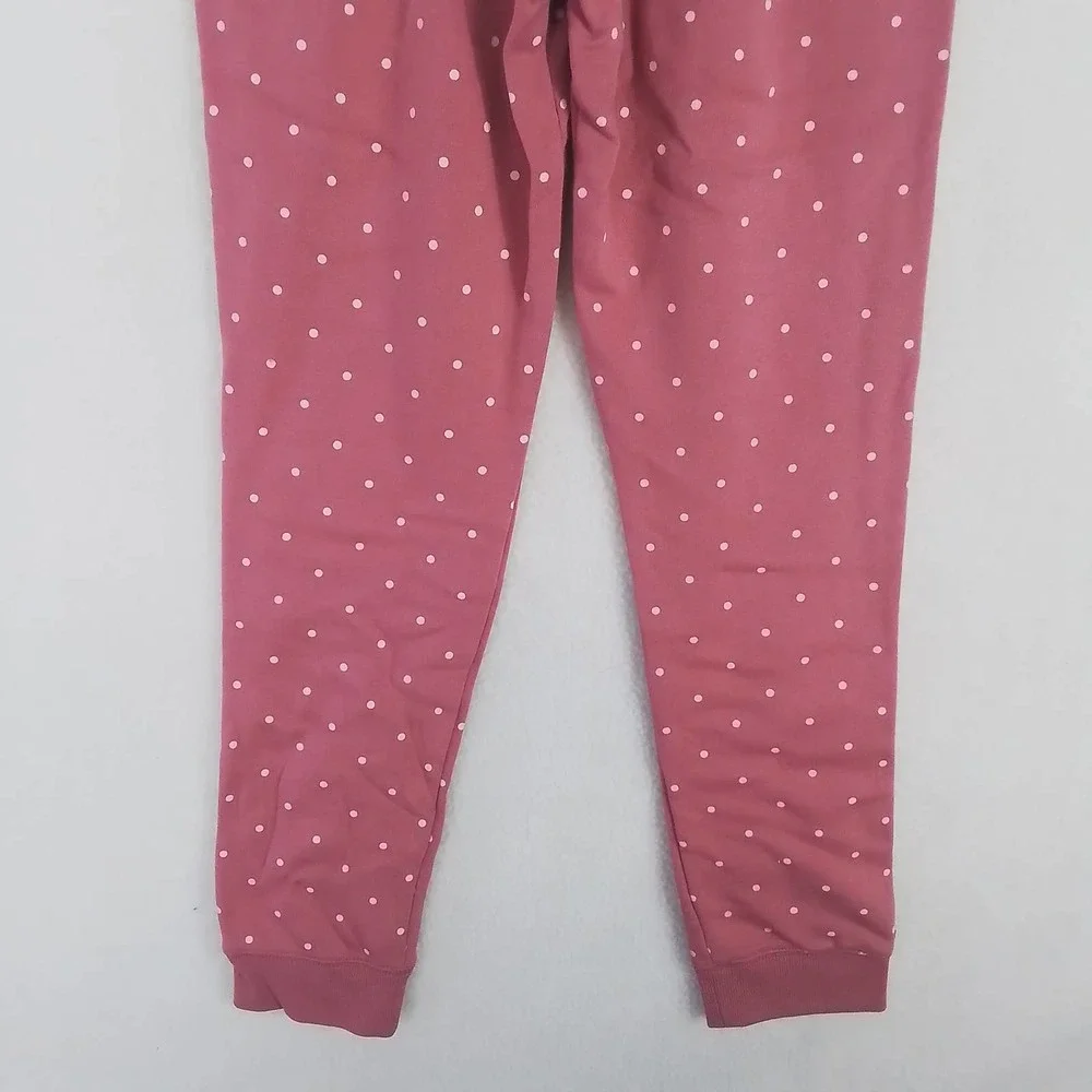 Oshkosh Fleece Lined High Rise Jogger Girl's Size‎ 14 in Pink Polka Dots
